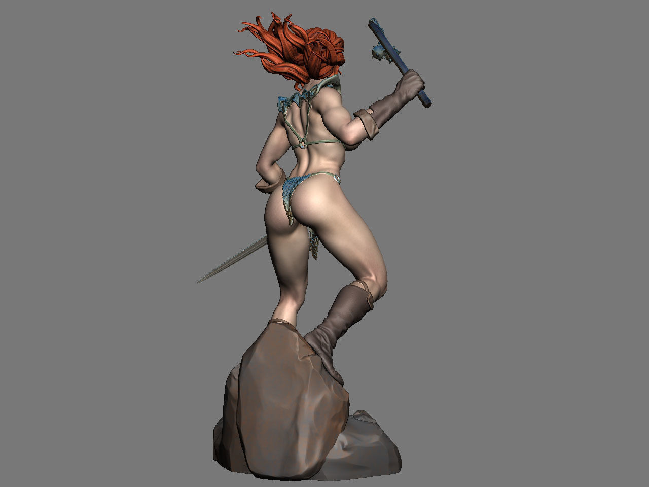 Red Sonja NSFW 3D print model_12