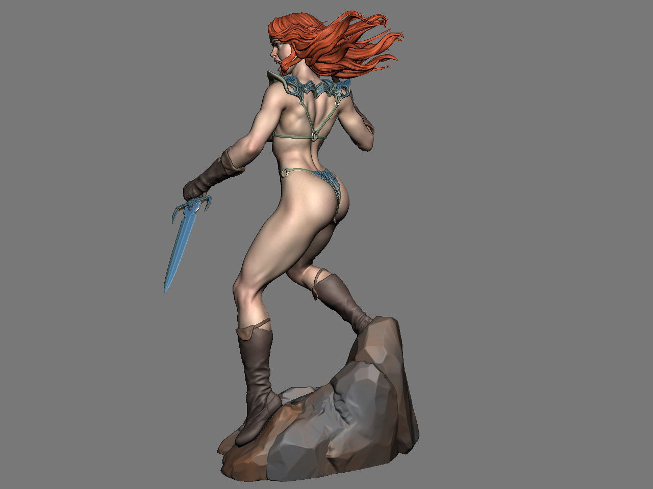 Red Sonja NSFW 3D print model_8