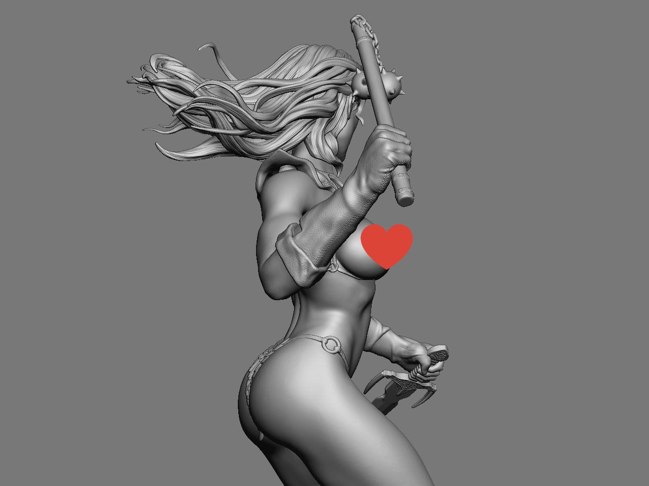 Red Sonja NSFW 3D print model_29