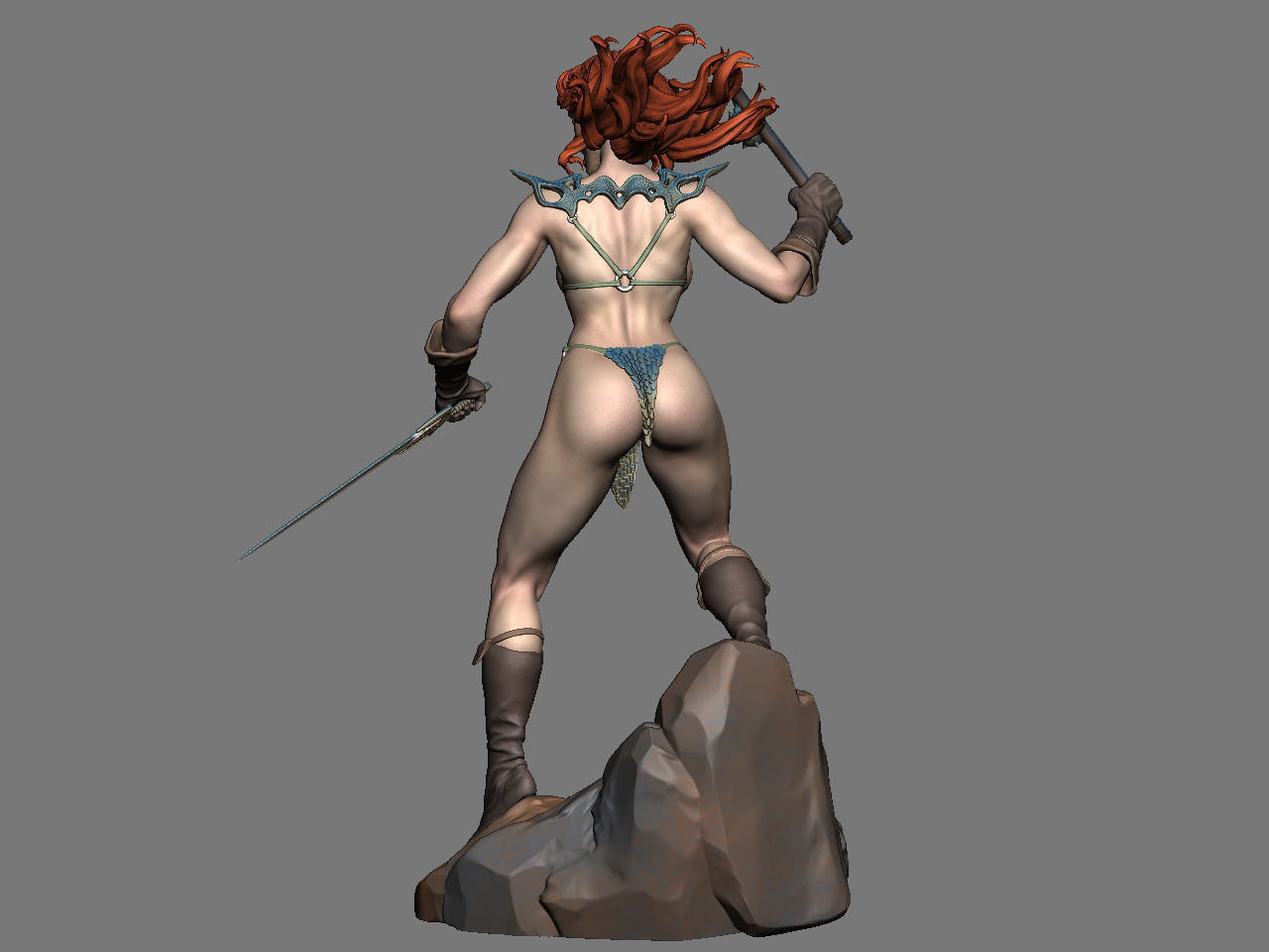 Red Sonja NSFW 3D print model_10