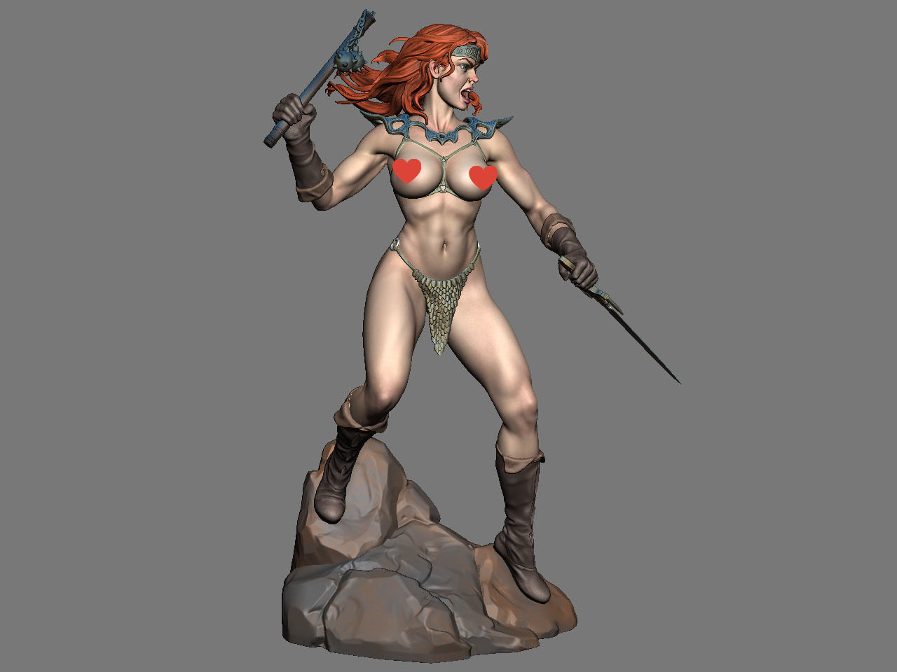 Red Sonja NSFW 3D print model_16