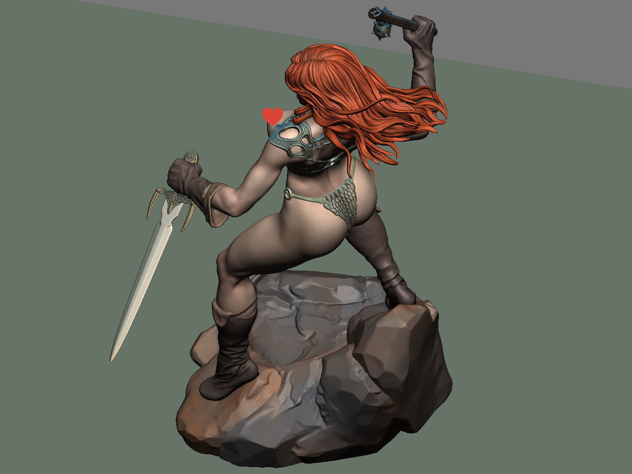 Red Sonja NSFW 3D print model_57
