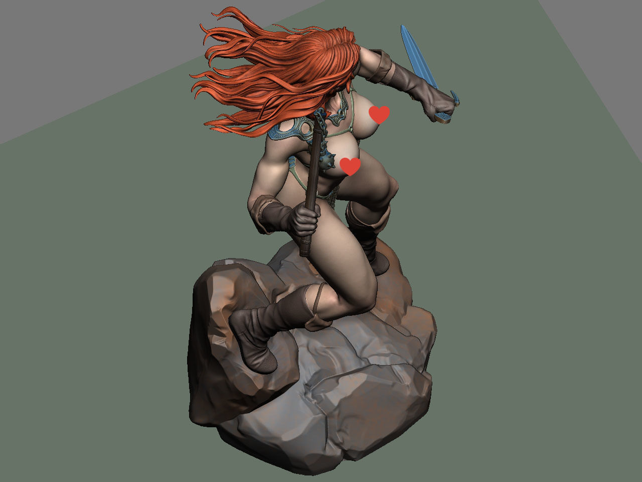Red Sonja NSFW 3D print model_61