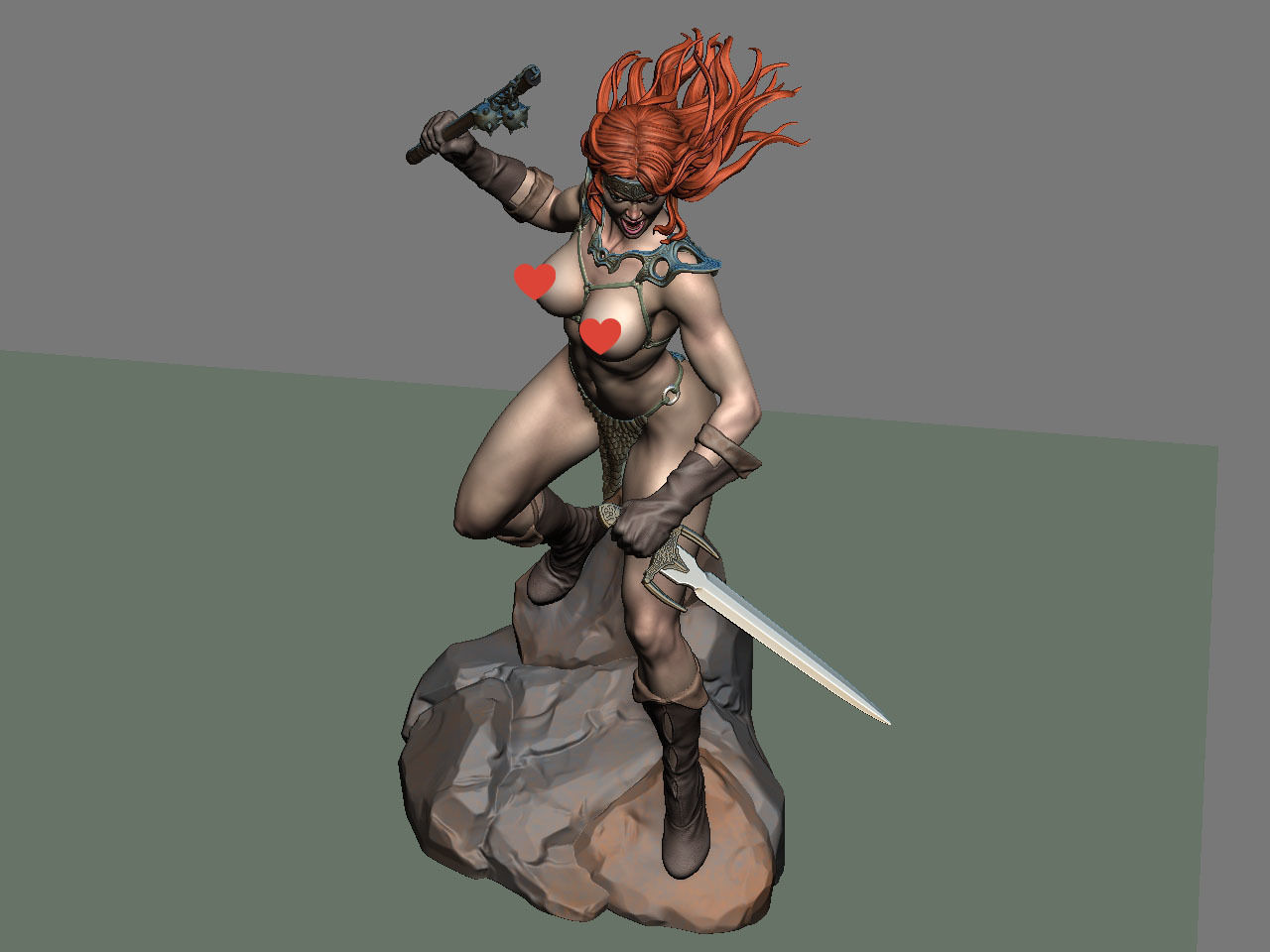 Red Sonja NSFW 3D print model_53