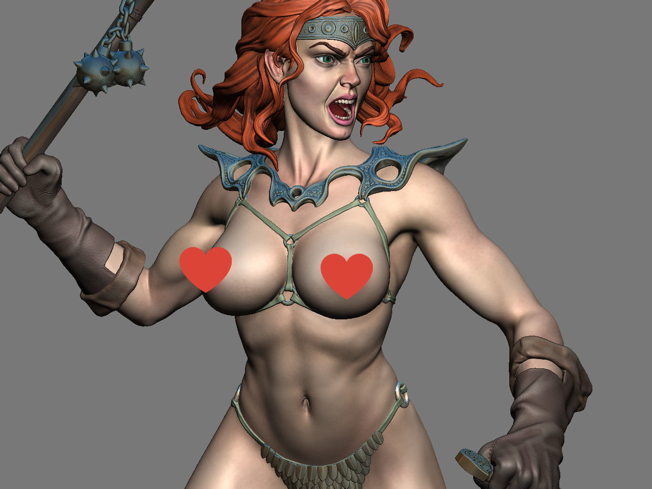 Red Sonja NSFW 3D print model_18