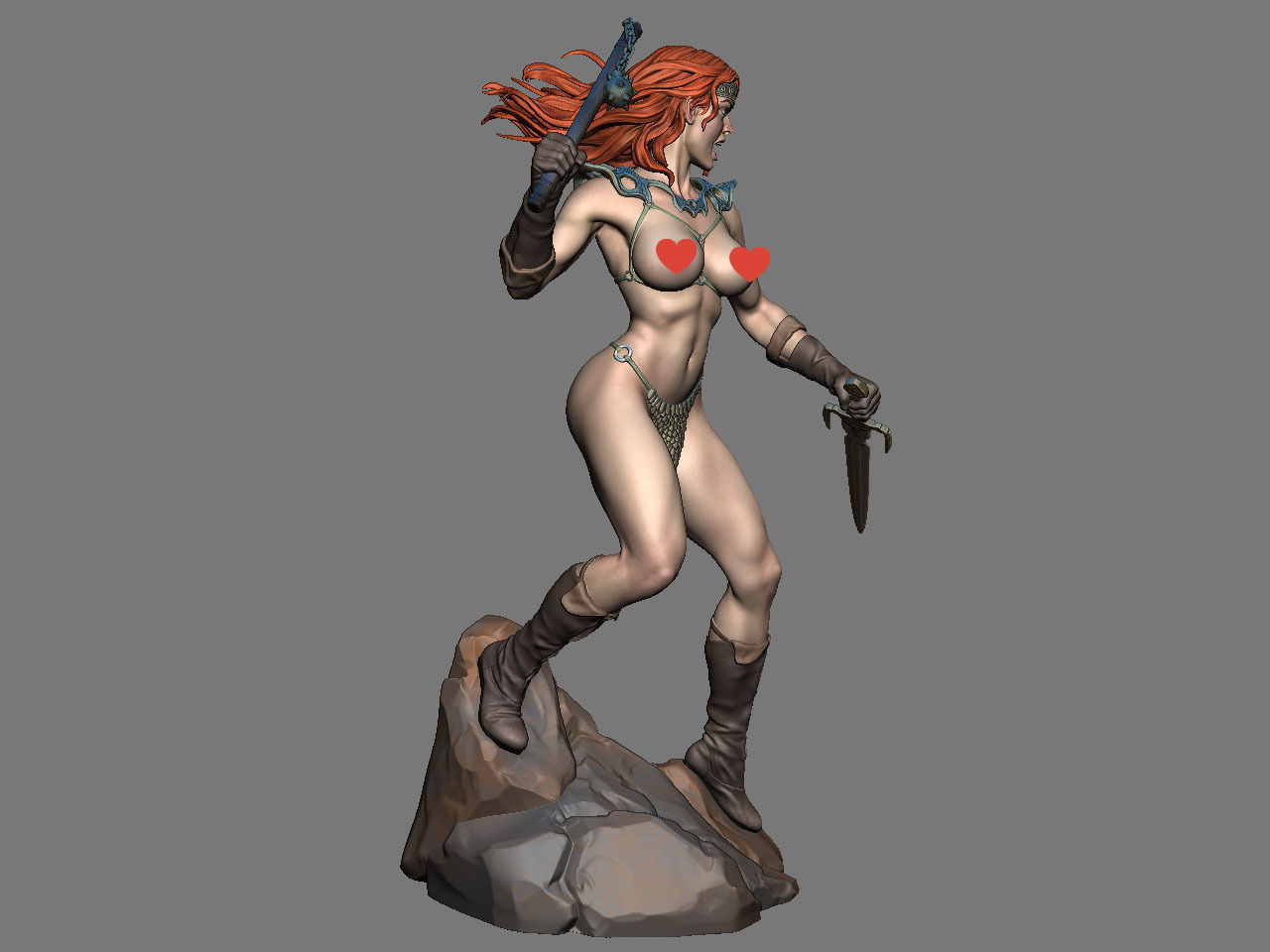 Red Sonja NSFW 3D print model_14