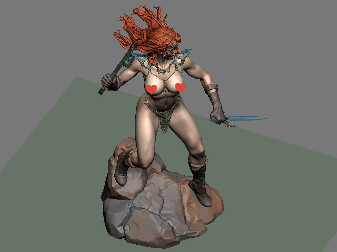 Red Sonja NSFW 3D print model_48