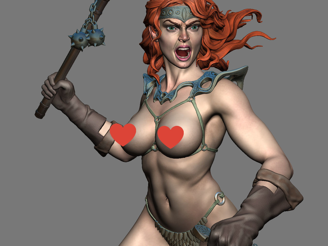 Red Sonja NSFW 3D print model_20