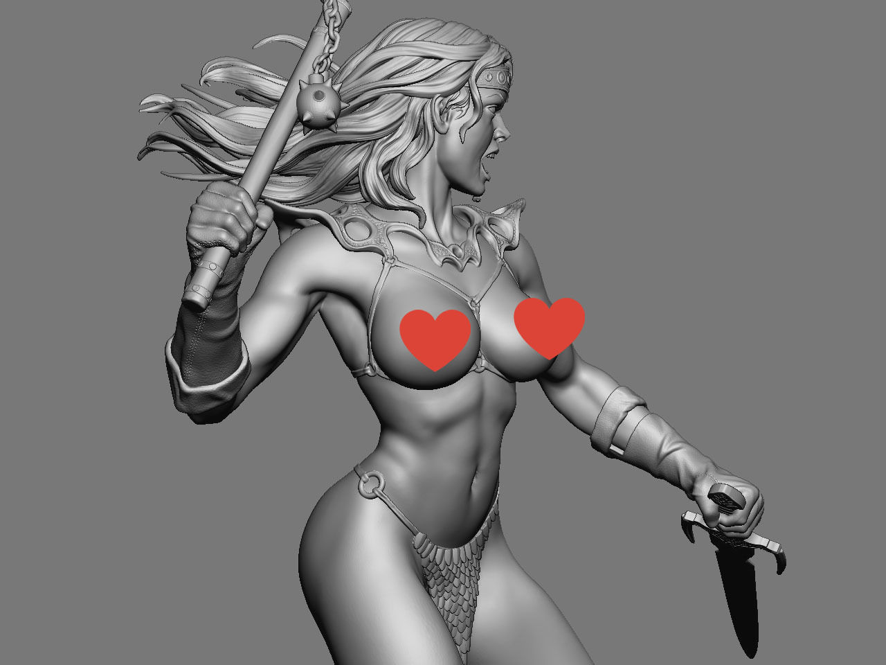 Red Sonja NSFW 3D print model_31