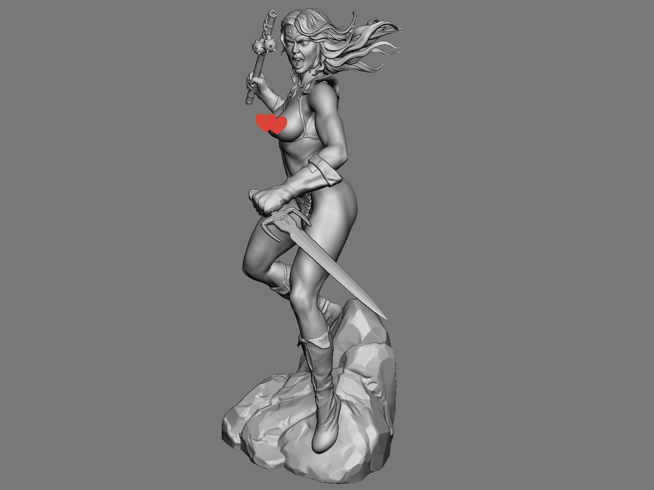 Red Sonja NSFW 3D print model_7