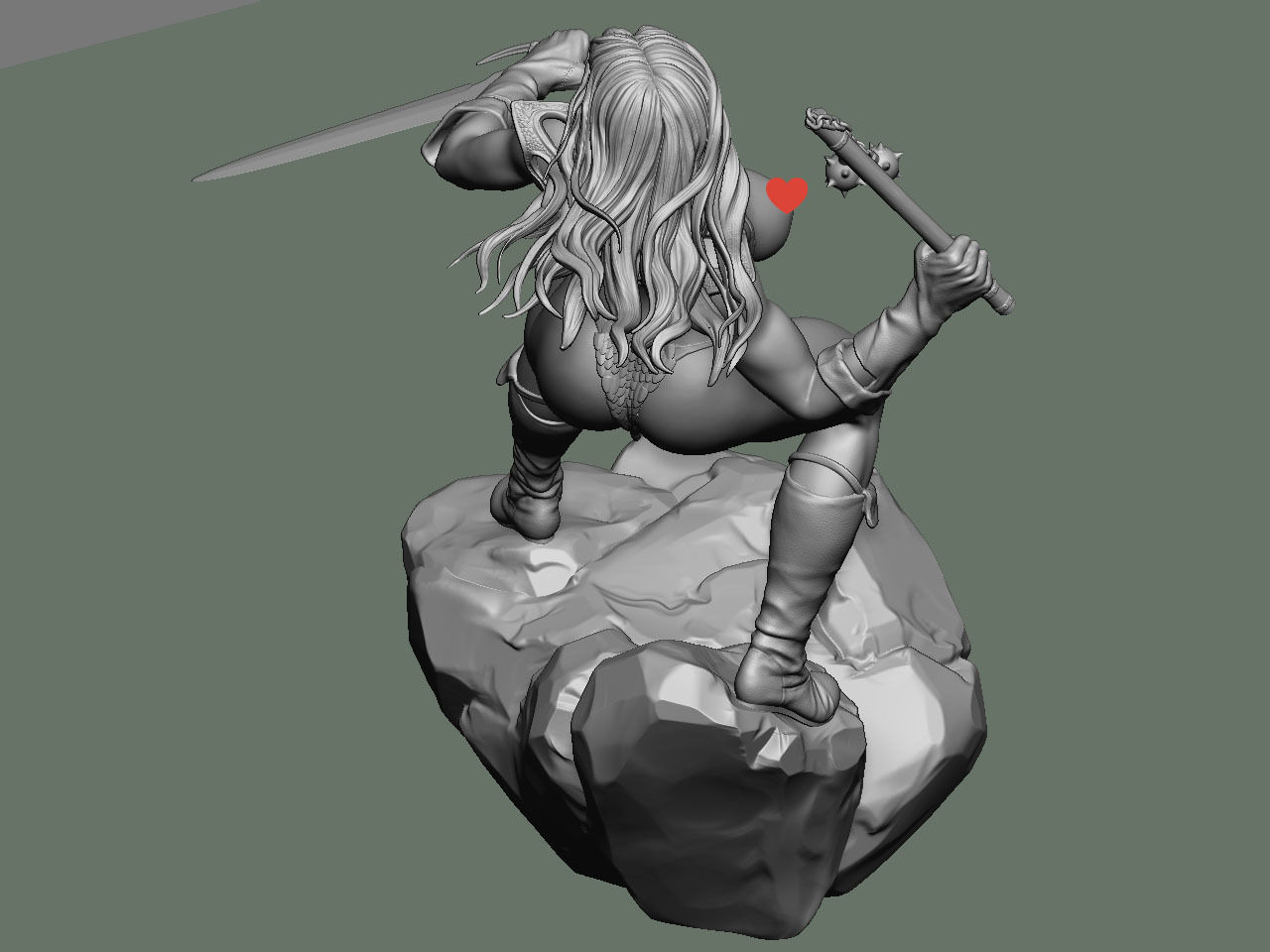 Red Sonja NSFW 3D print model_60