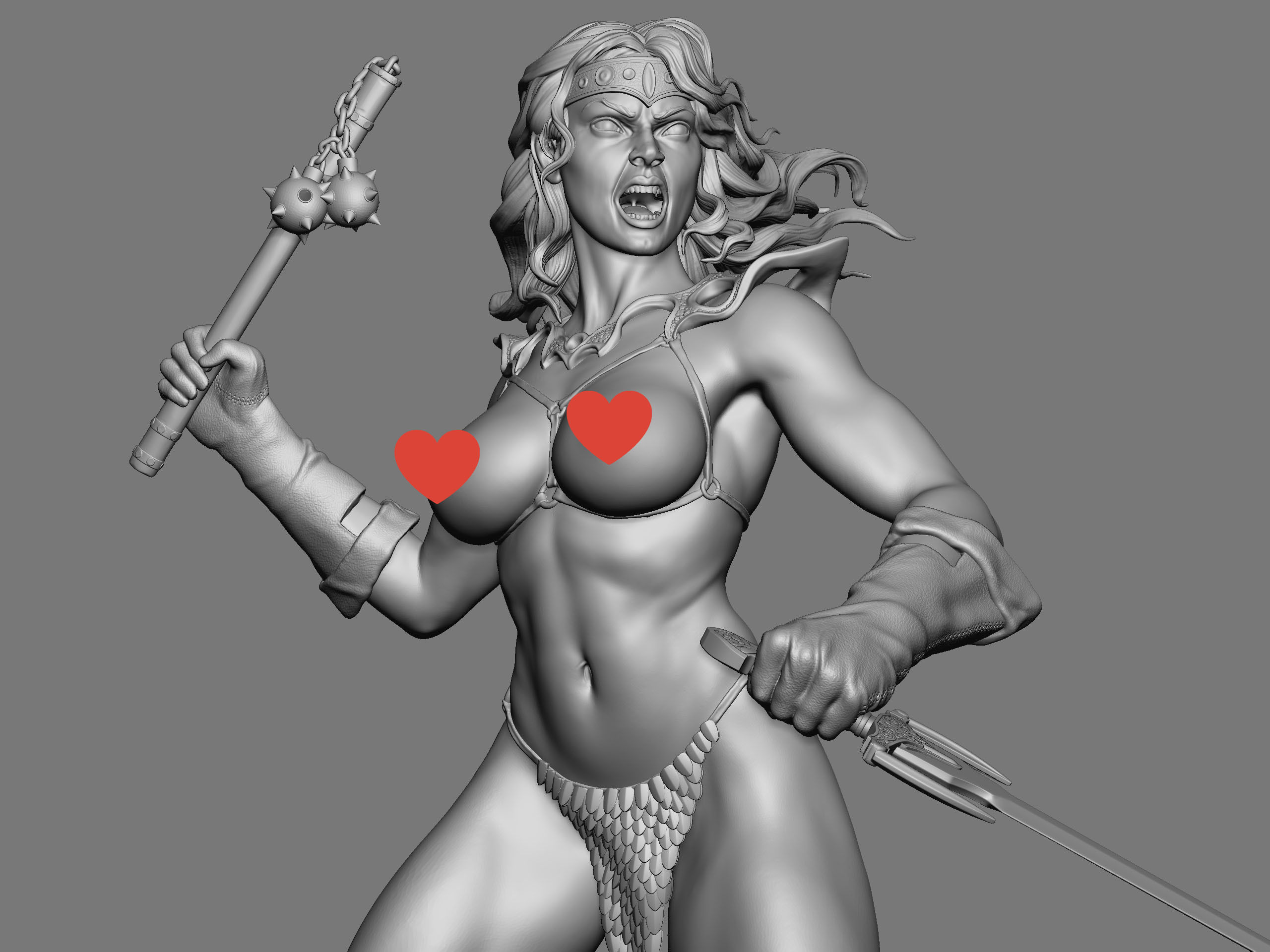 Red Sonja NSFW 3D print model_1