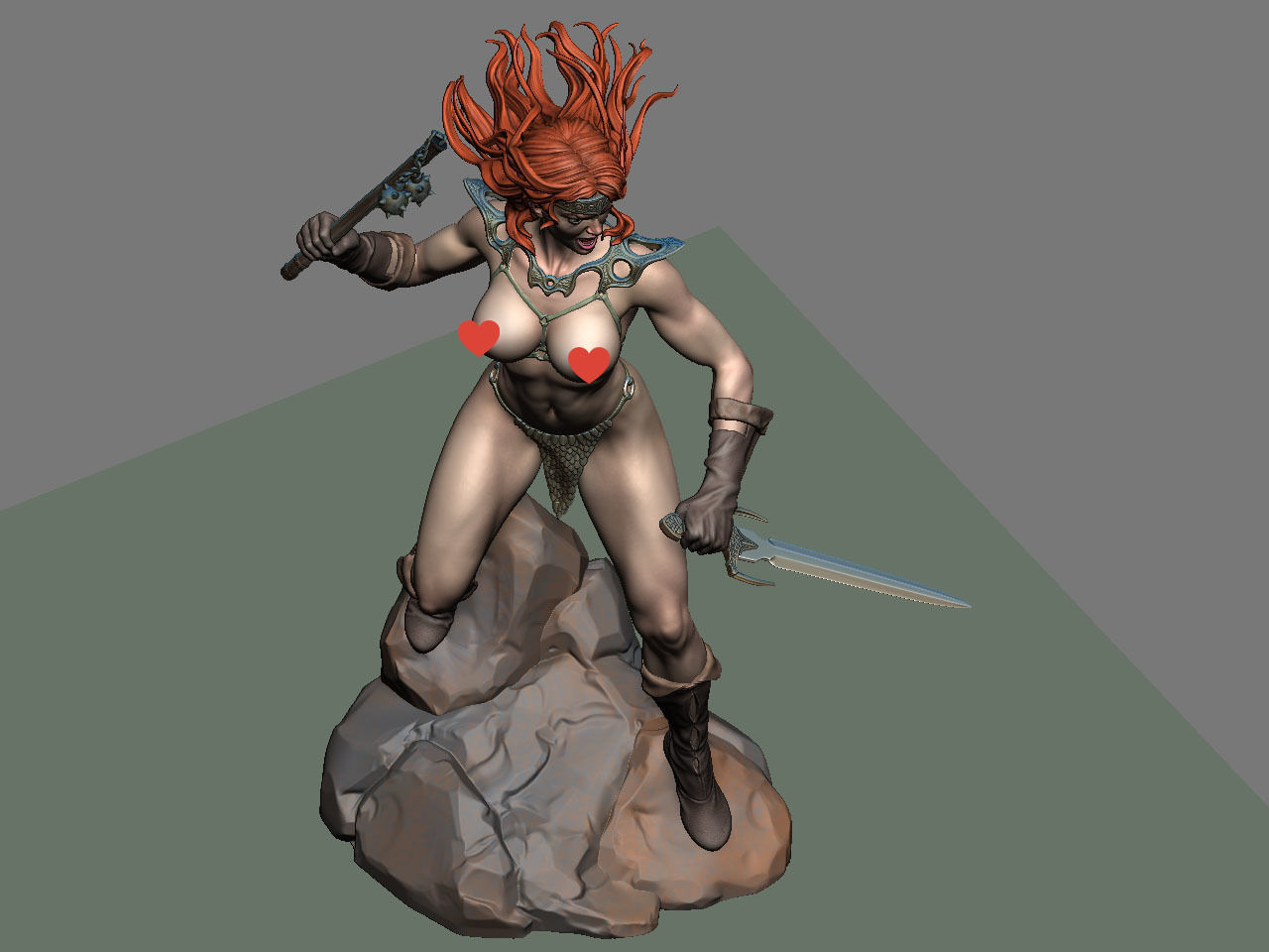 Red Sonja NSFW 3D print model_50
