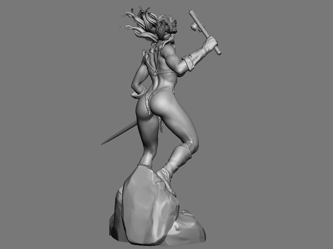 Red Sonja NSFW 3D print model_13