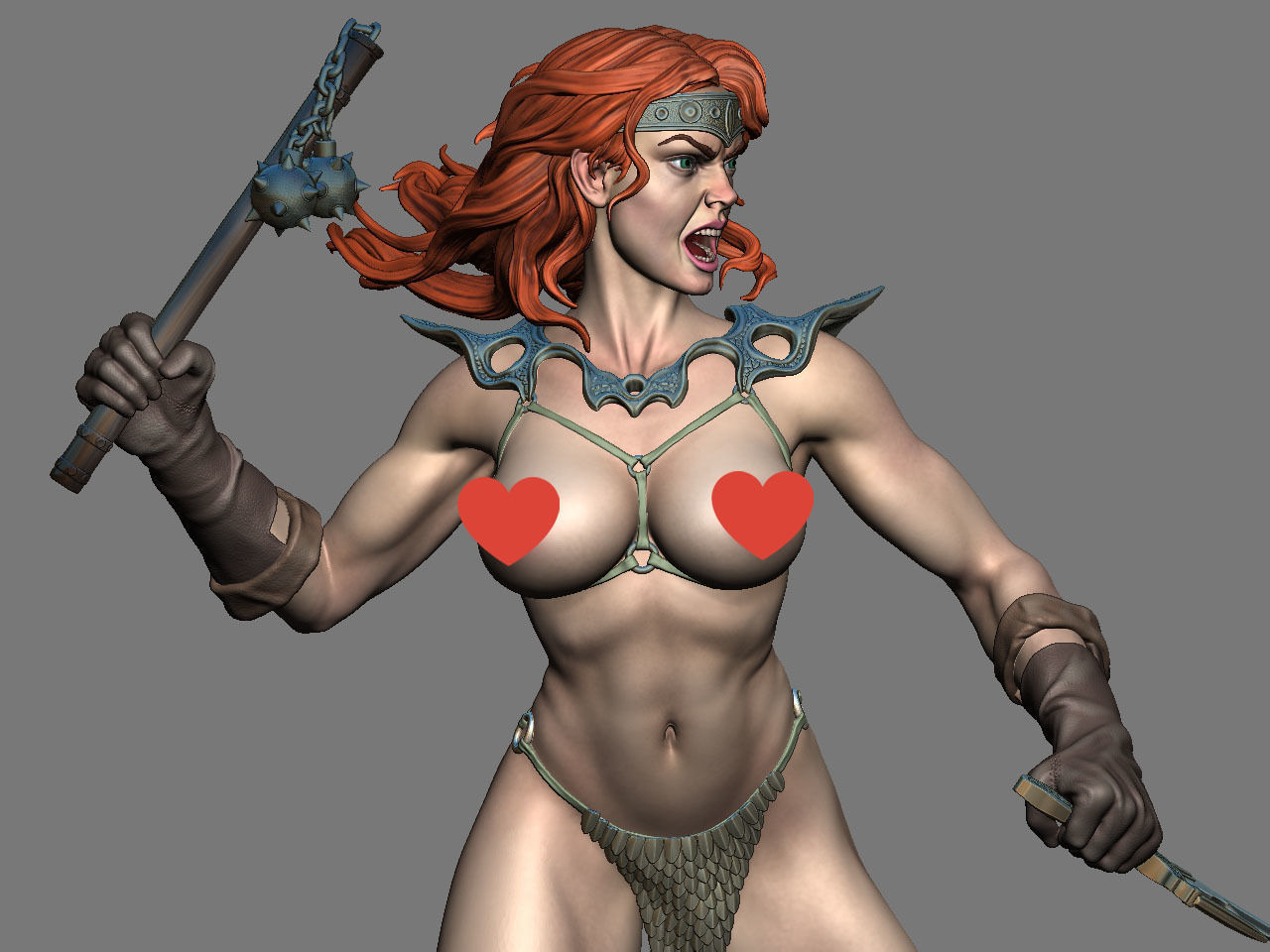 Red Sonja NSFW 3D print model_32