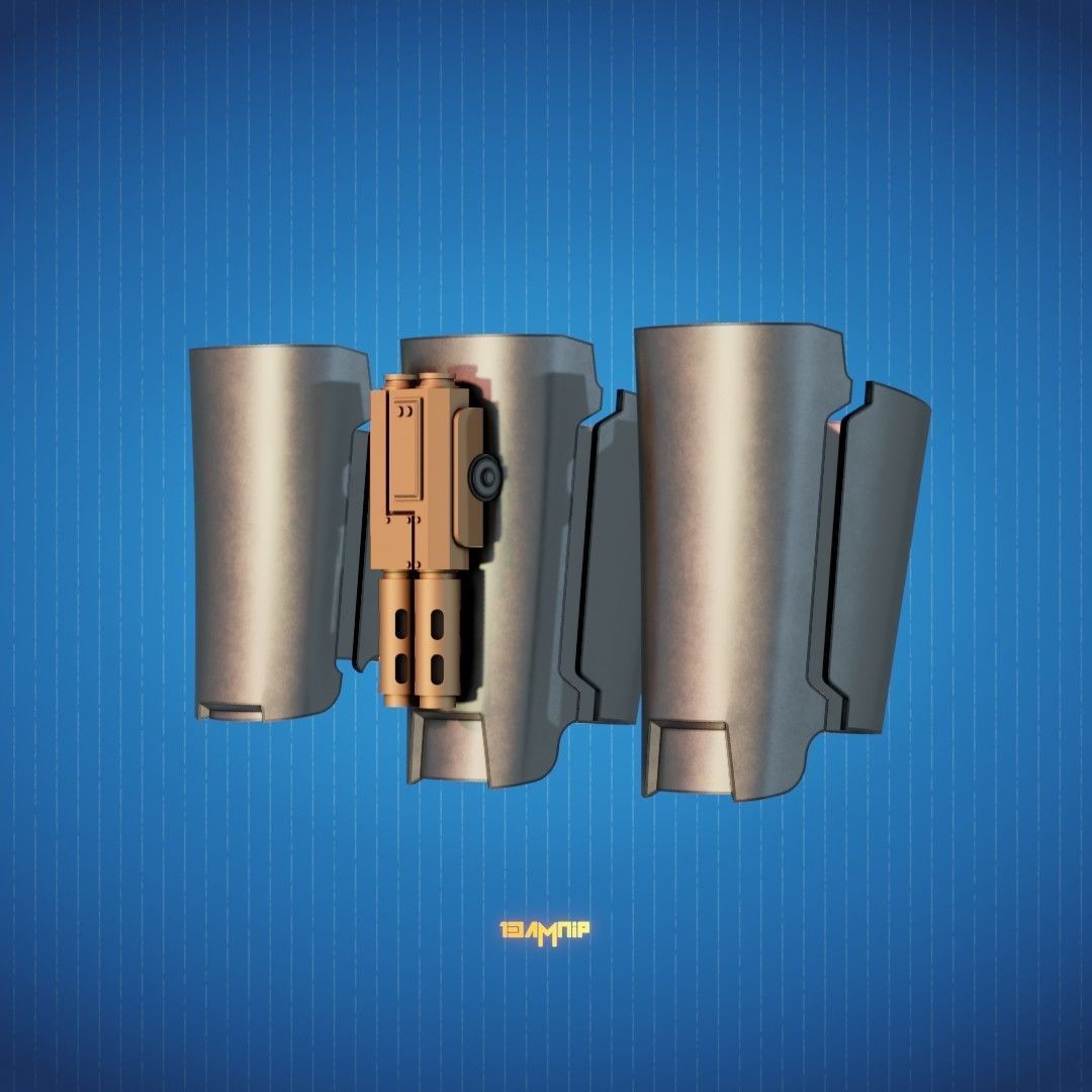 Custom Mandalorian Gauntlets 3D model 3D printable | CGTrader