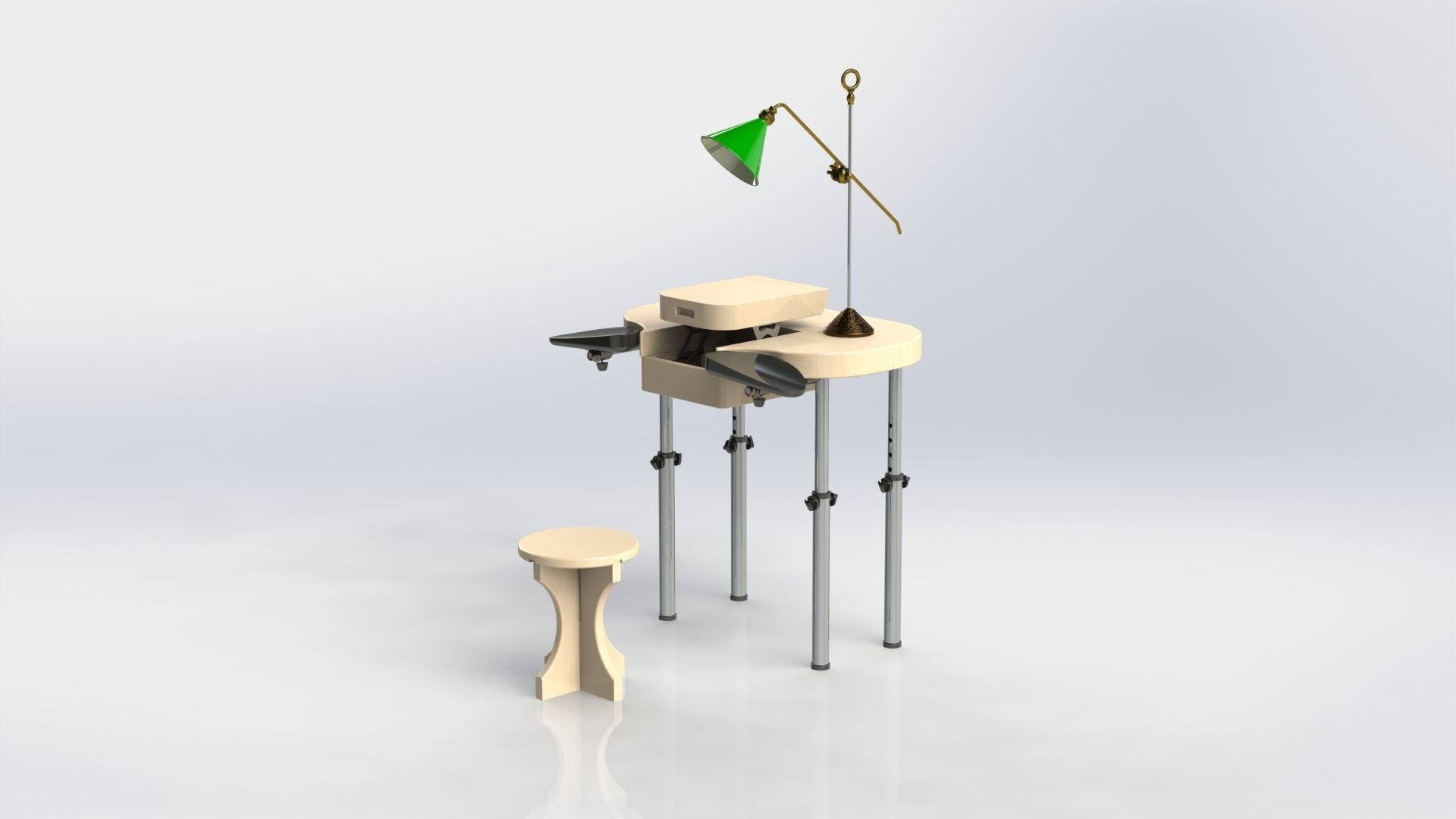 watchmaker workbench 3D model_4