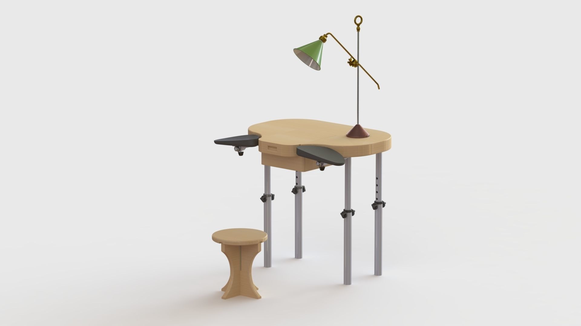 watchmaker workbench 3D model_3