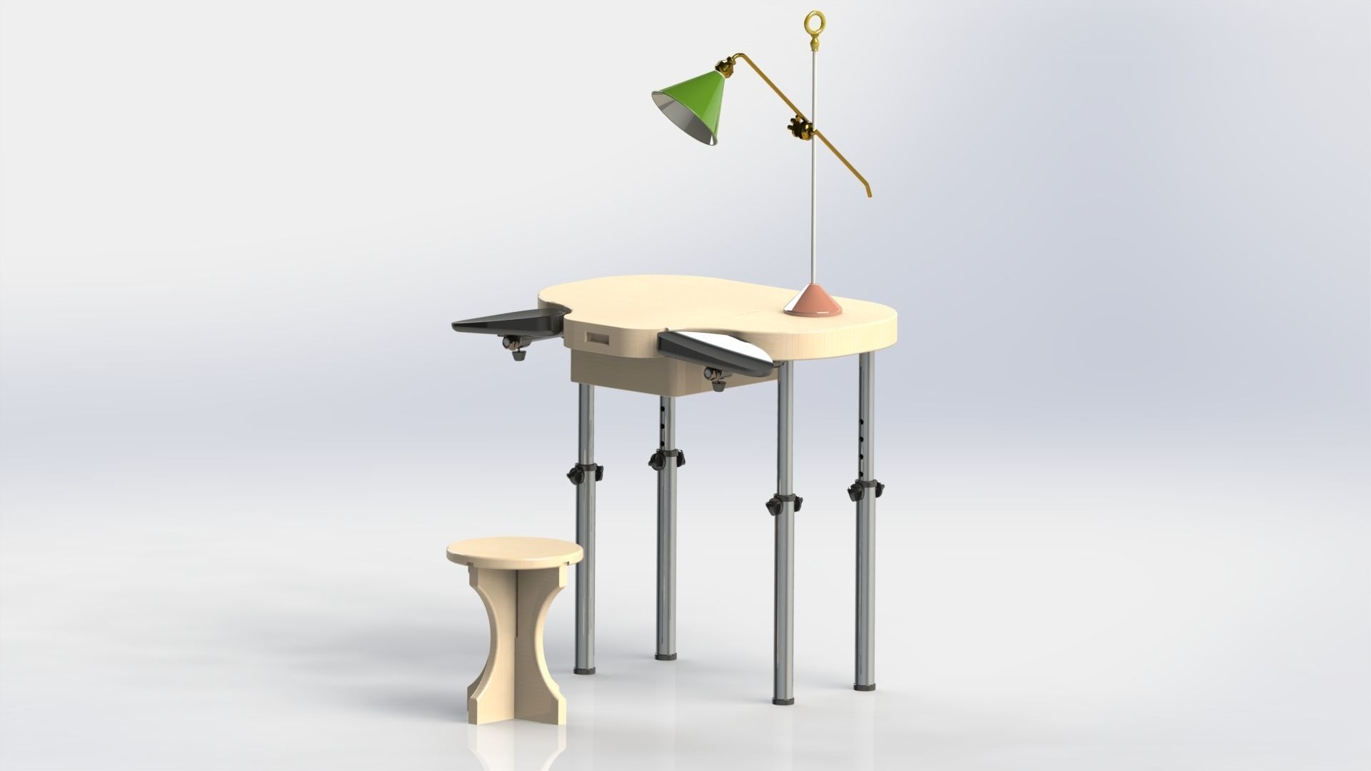 watchmaker workbench 3D model_5