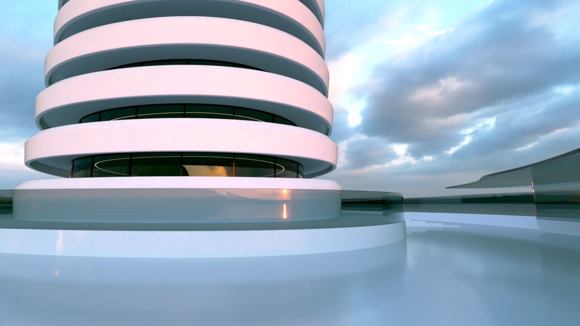 Futuristic Building Concept V2-01 3D model_14