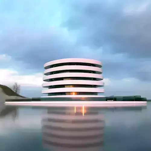 Futuristic Building Concept V2-01 3D model
