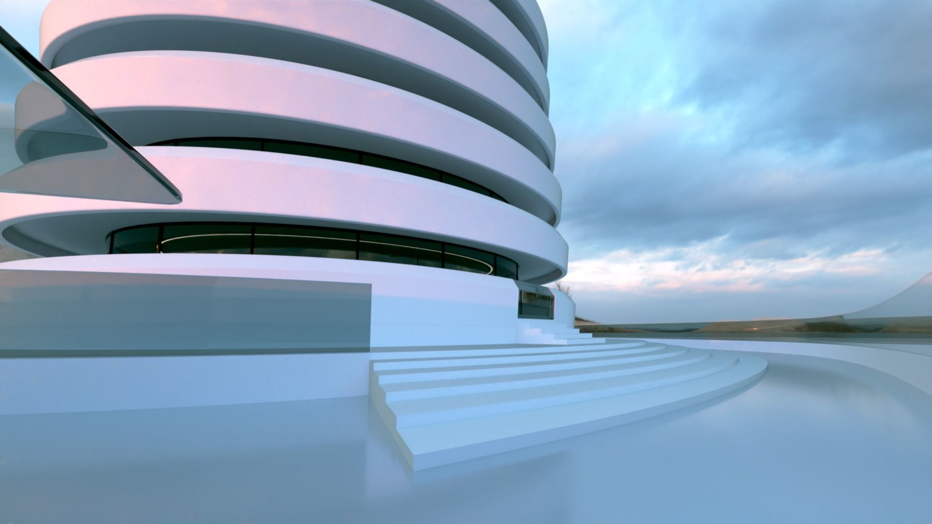 Futuristic Building Concept V2-01 3D model_15