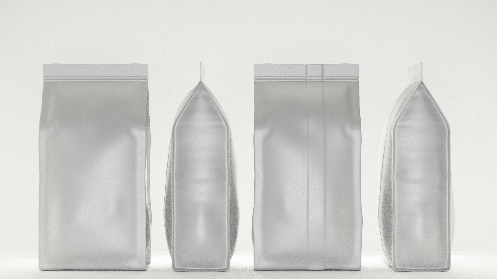 Coffee Pouch Packaging - 3D Model 3D model_5