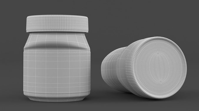 Nutella Hazelnut Spread with Cocoa 3D model 6