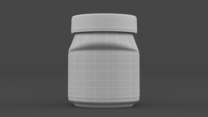 Nutella Hazelnut Spread with Cocoa 3D model 7