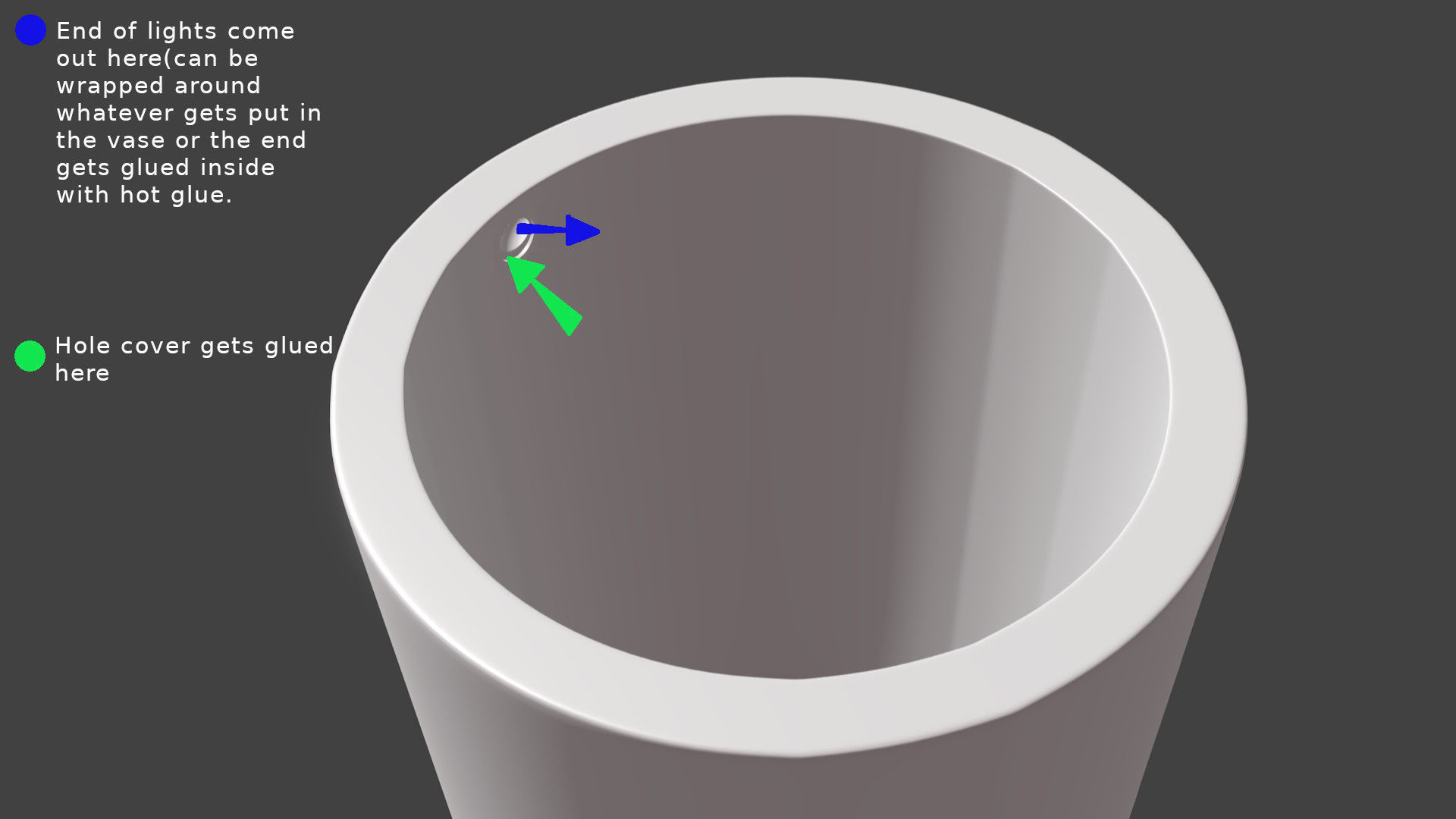 Light up vase 3D print model_4