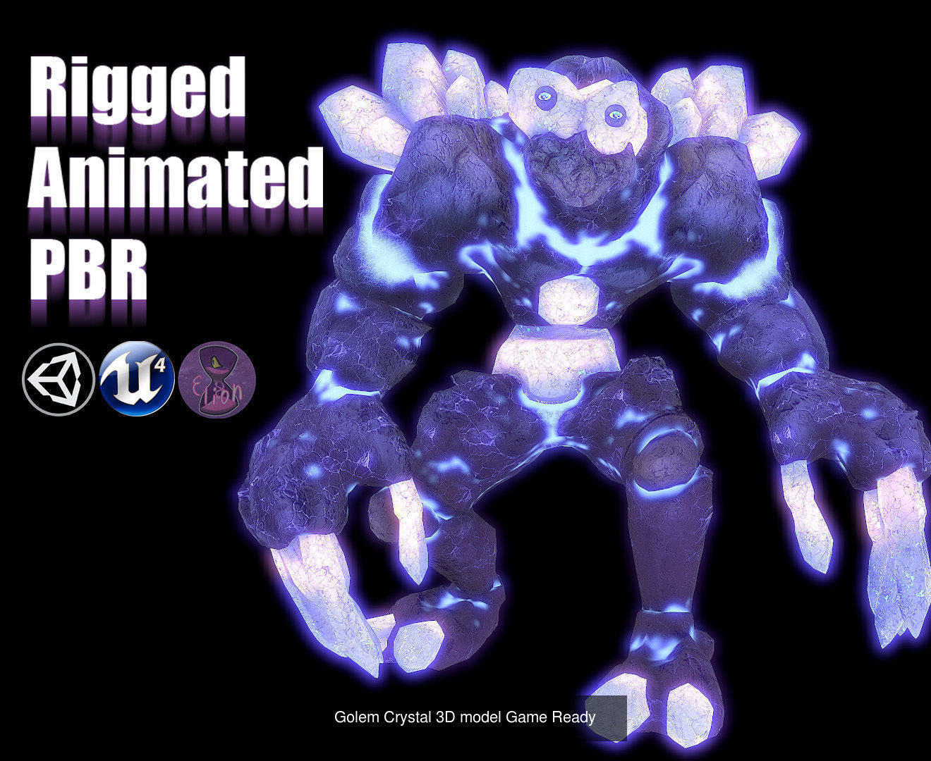 SUPER Crystal Monster PACK 3D Model Collection_19