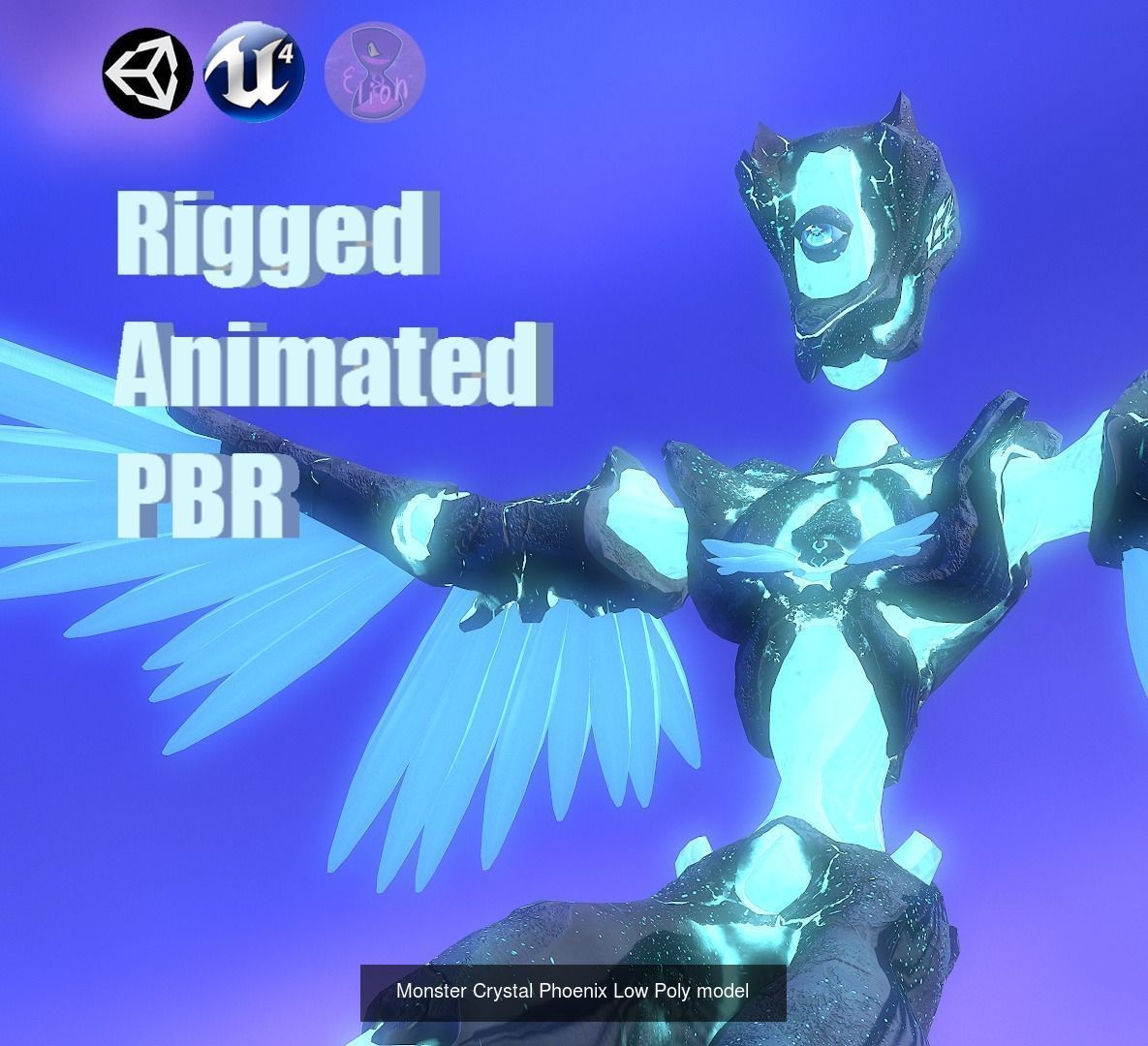 SUPER Crystal Monster PACK 3D Model Collection_15