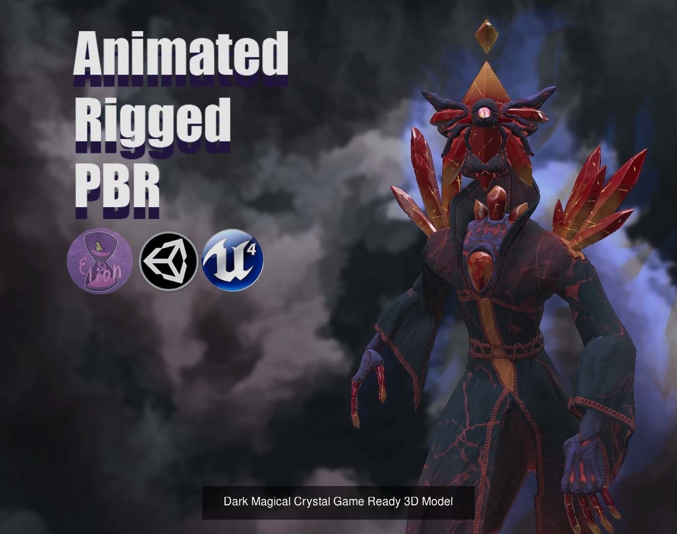 SUPER Crystal Monster PACK 3D Model Collection_21