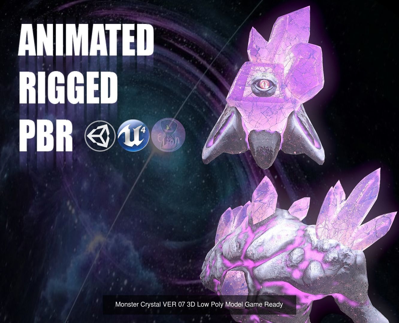 SUPER Crystal Monster PACK 3D Model Collection_20