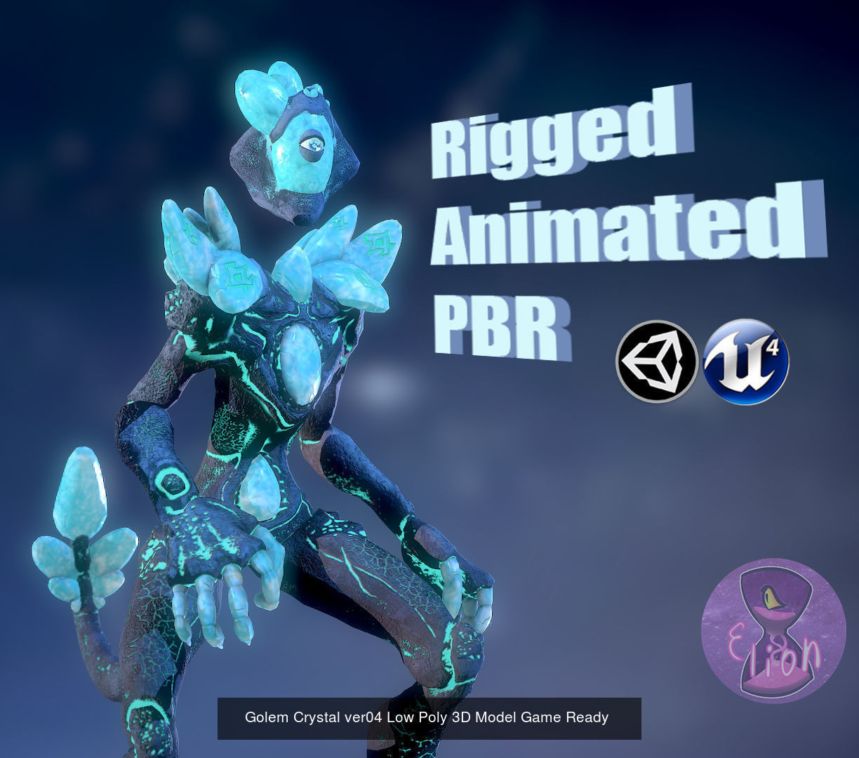 SUPER Crystal Monster PACK 3D Model Collection_17