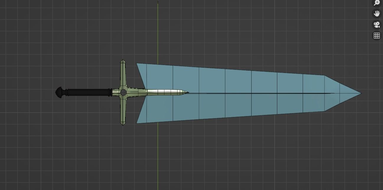 Black Clover - Asta Demon Slayer Sword 3D model_7