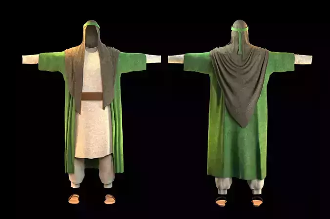 old arab clothes with sandal