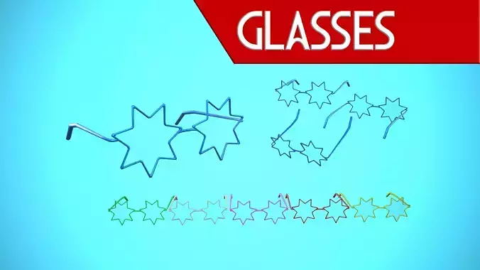 GLASSES 04 - CARTOON STYLIZED Low-poly 3D model