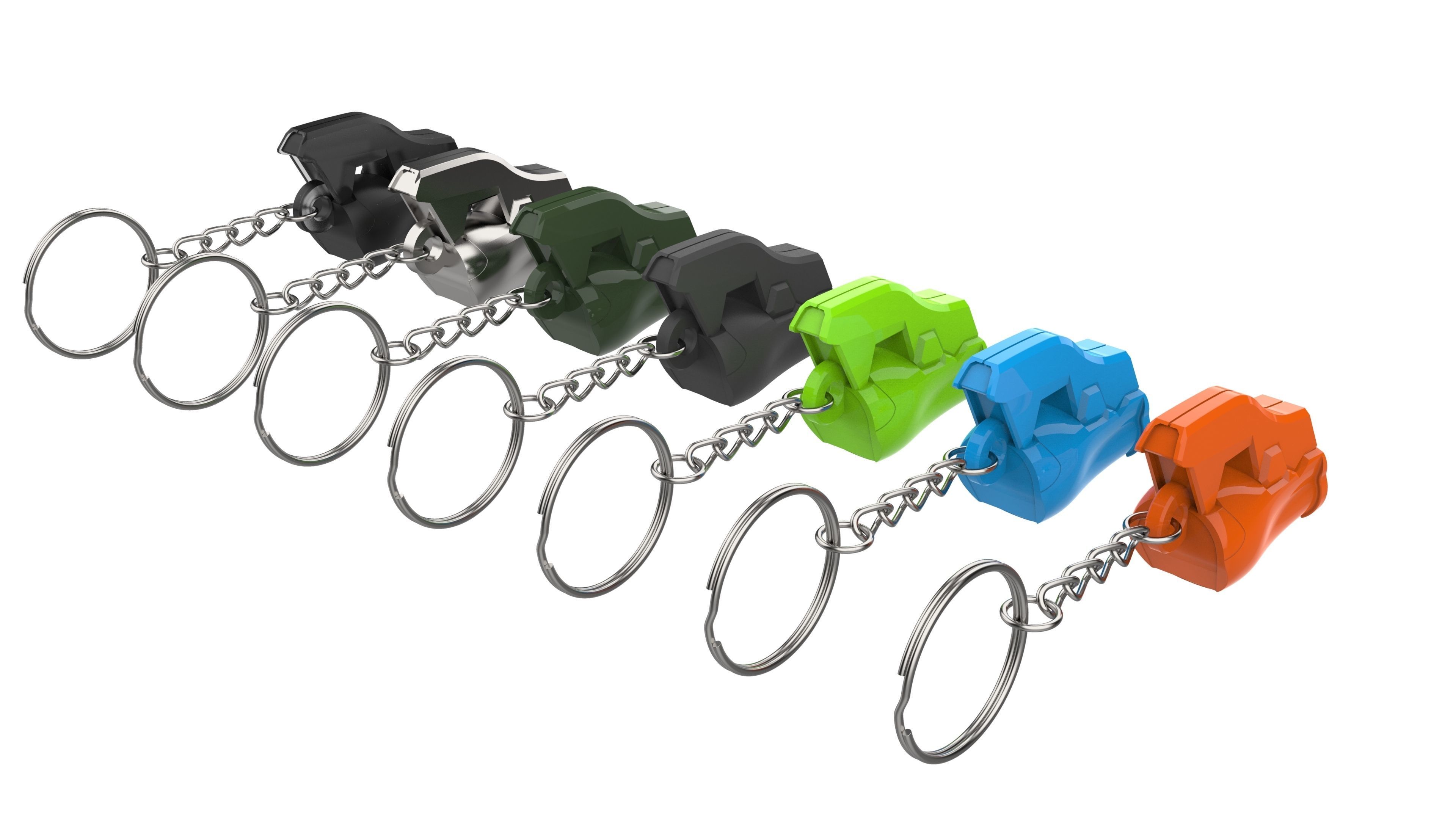 Keychain - Tracer Armor Bracelet - Overwatch - Printable - STL 3D print model_12