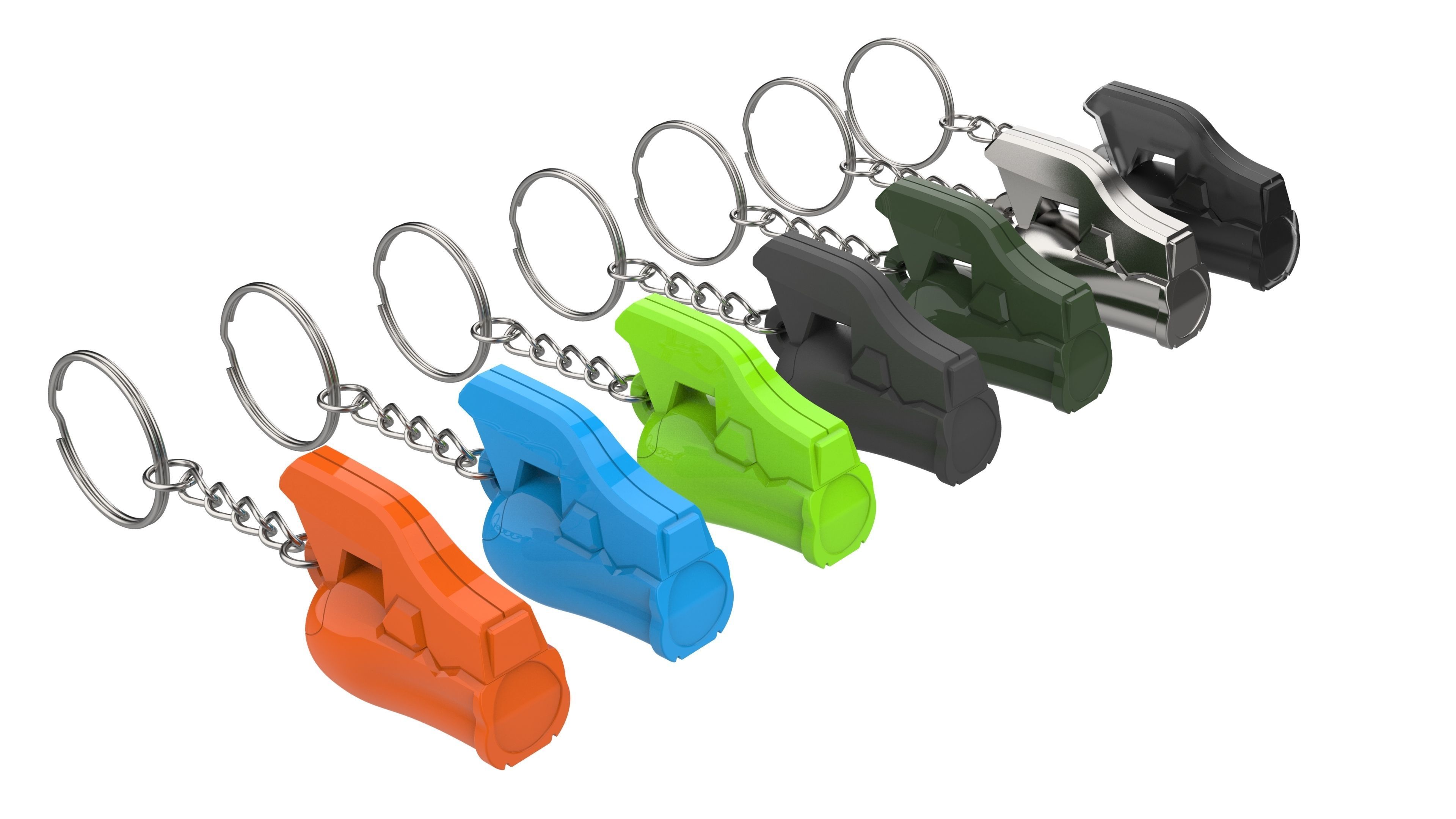 Keychain - Tracer Armor Bracelet - Overwatch - Printable - STL 3D print model_16