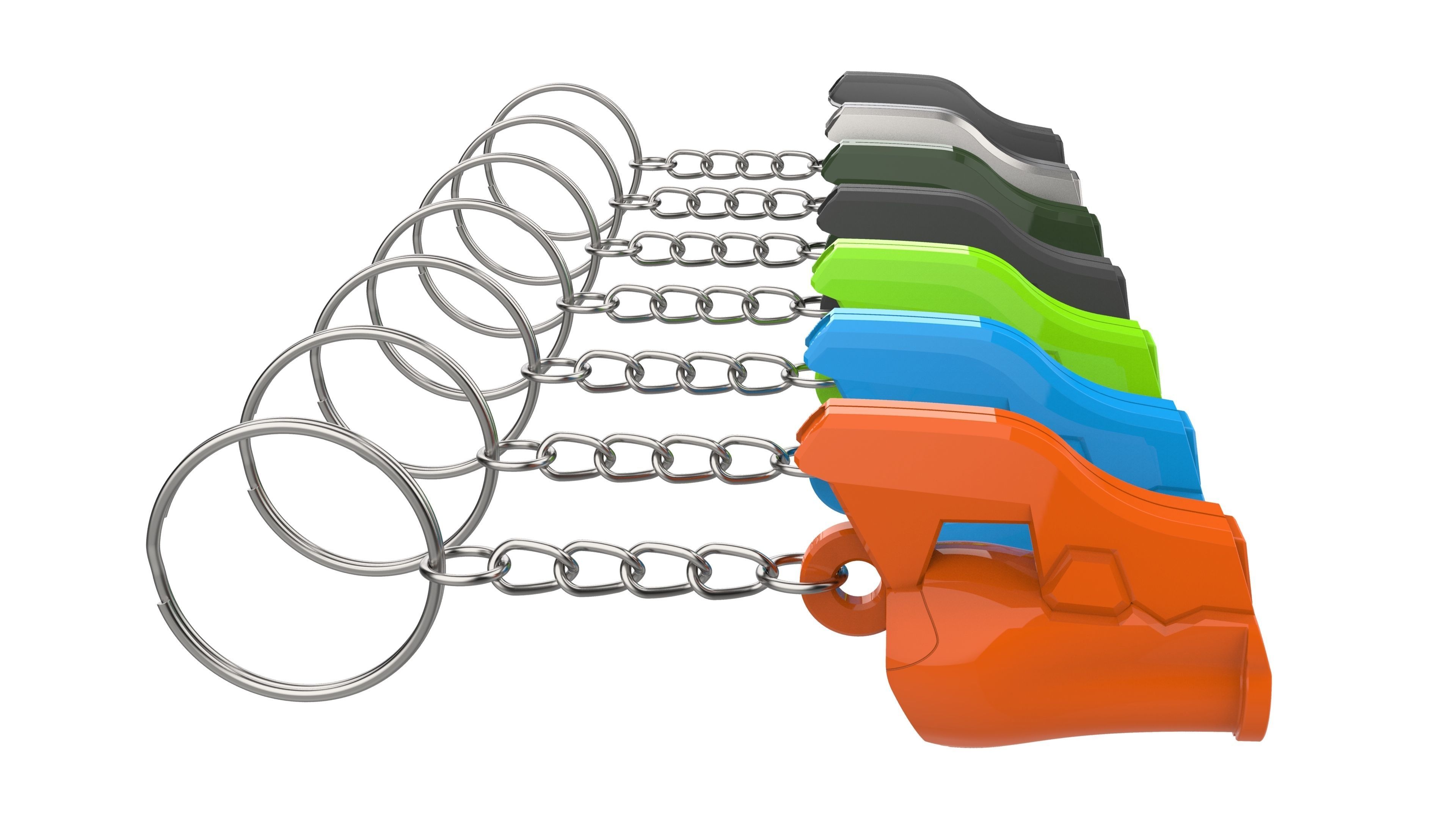 Keychain - Tracer Armor Bracelet - Overwatch - Printable - STL 3D print model_13