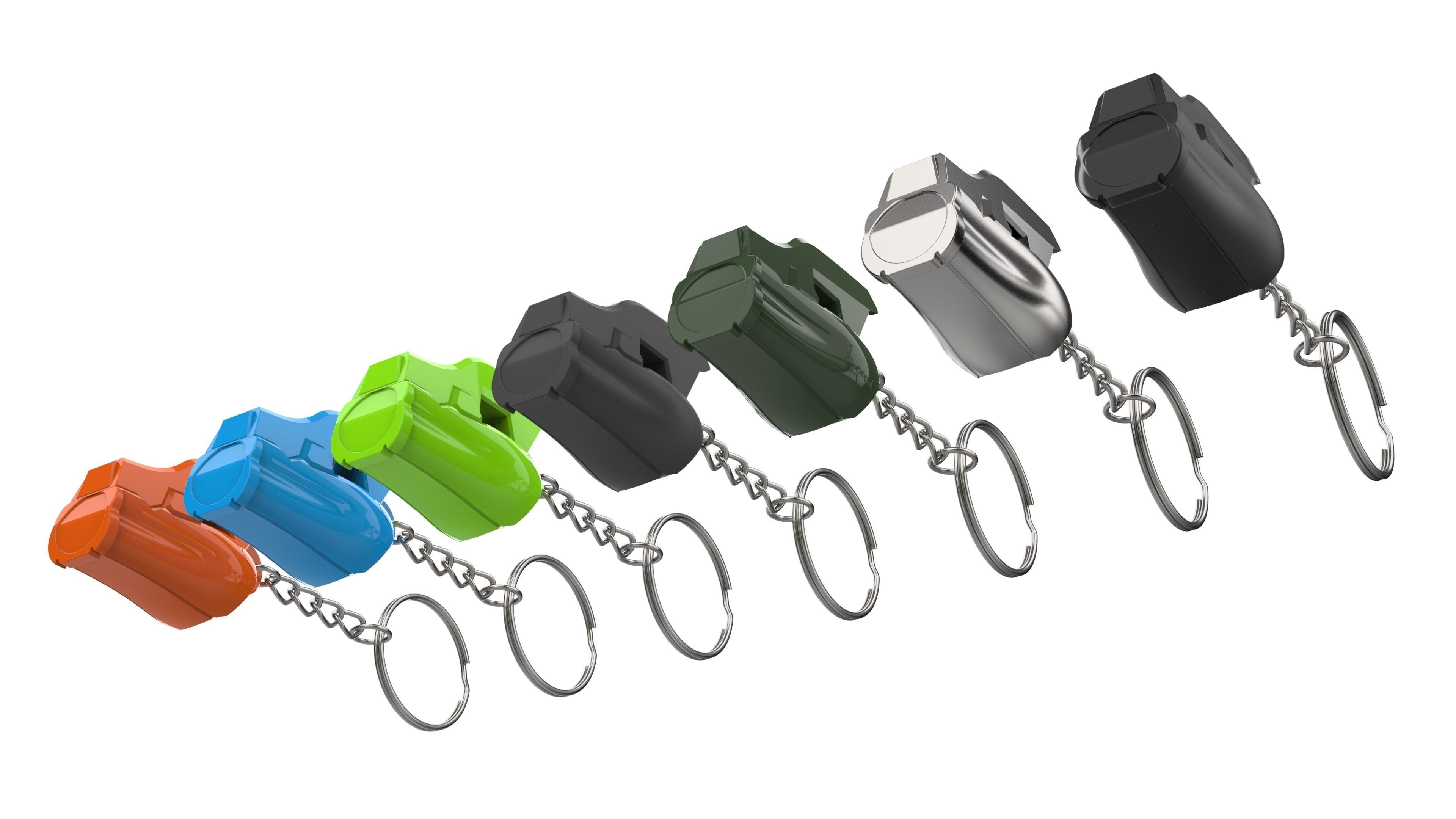 Keychain - Tracer Armor Bracelet - Overwatch - Printable - STL 3D print model_9