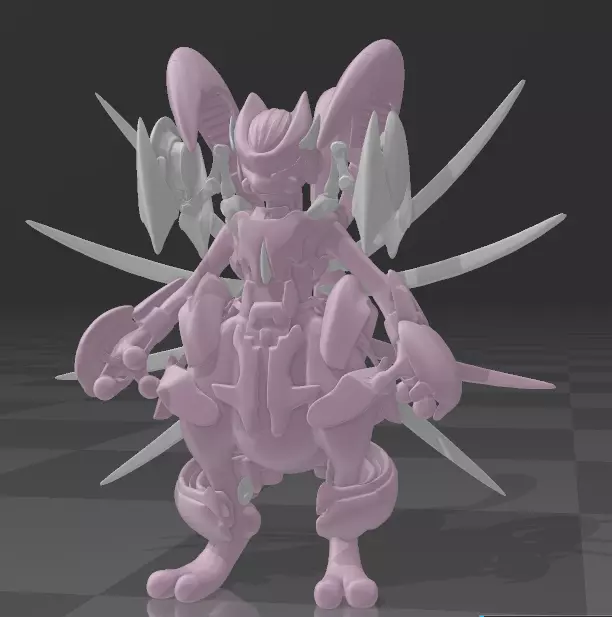 mewtwo armored  3D print model_0