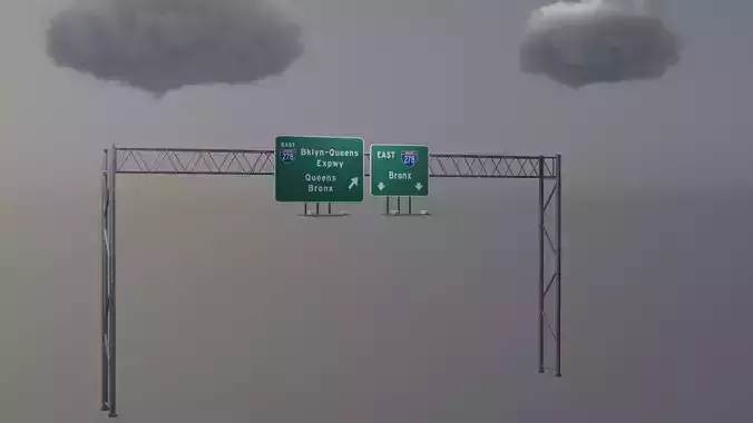 highway overhead sign 