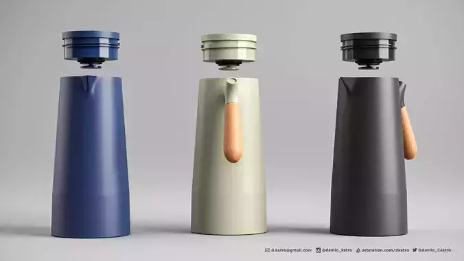 Coffee Bottle - 2k Textures