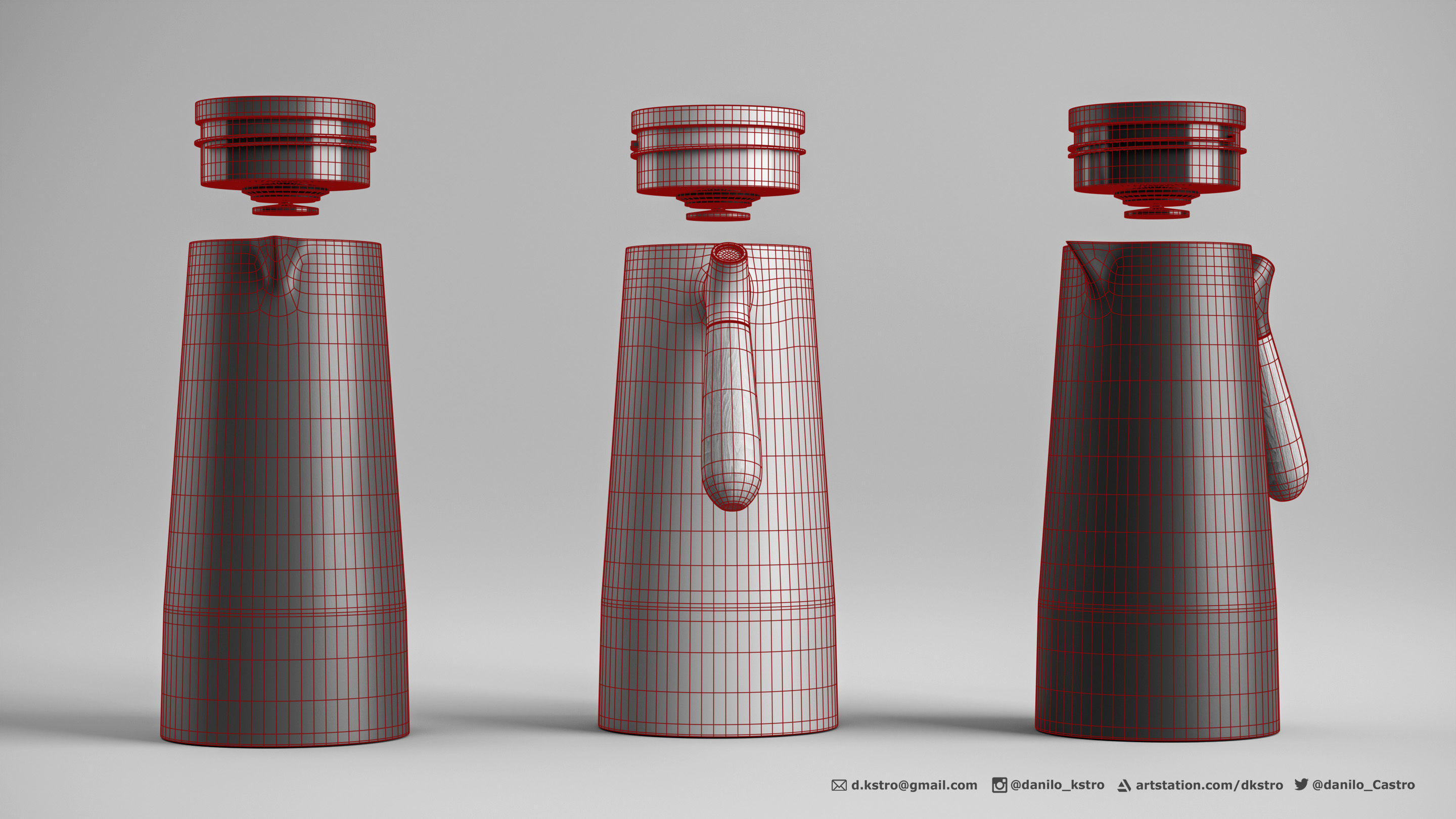 Coffee Bottle - 2k Textures 3D model_5