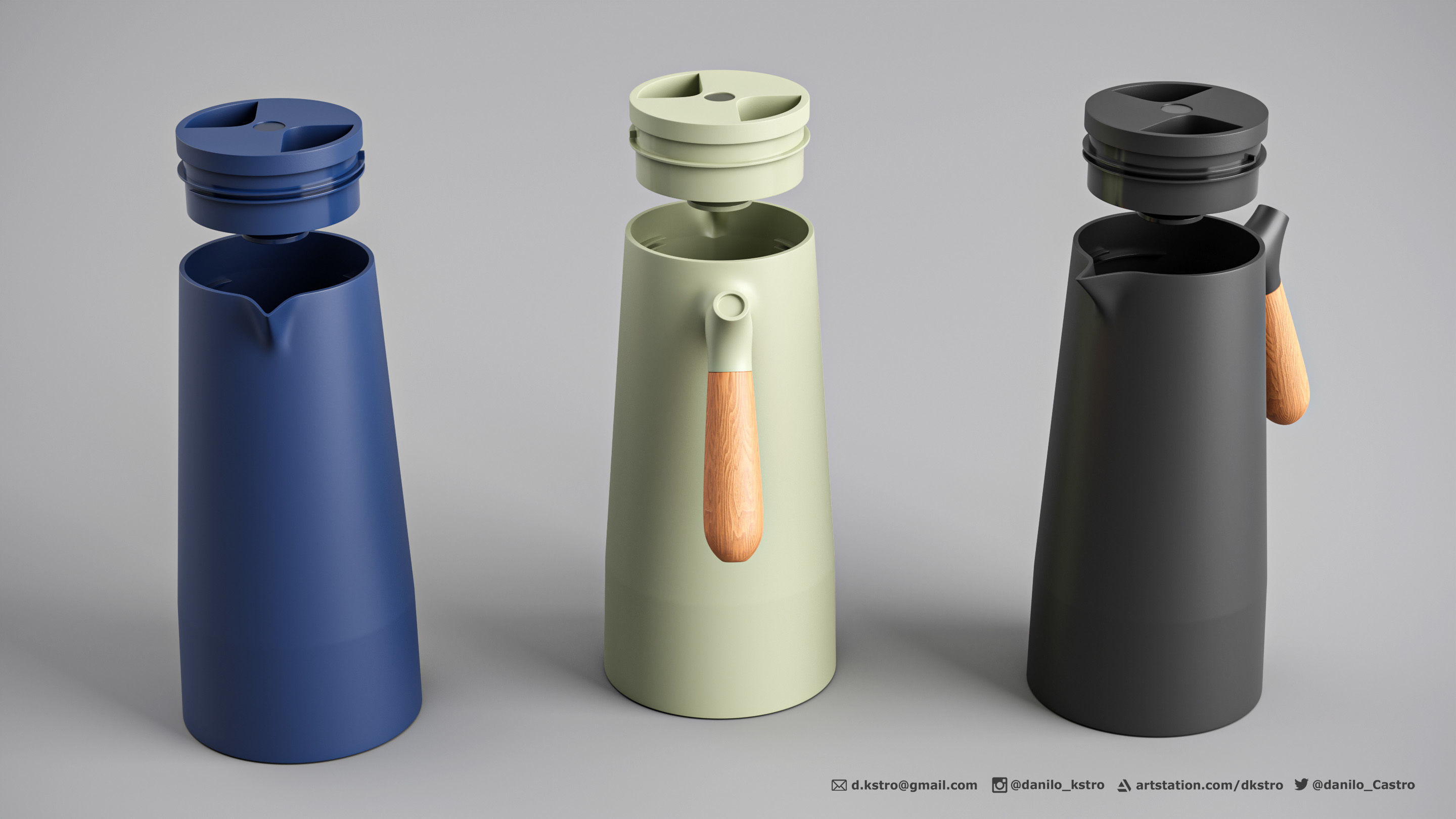 Coffee Bottle - 2k Textures 3D model_1