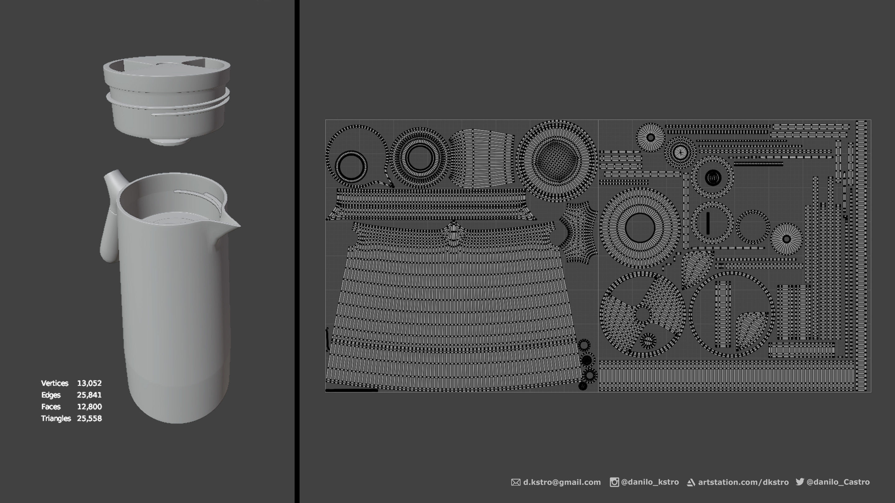 Coffee Bottle - 2k Textures 3D model_6