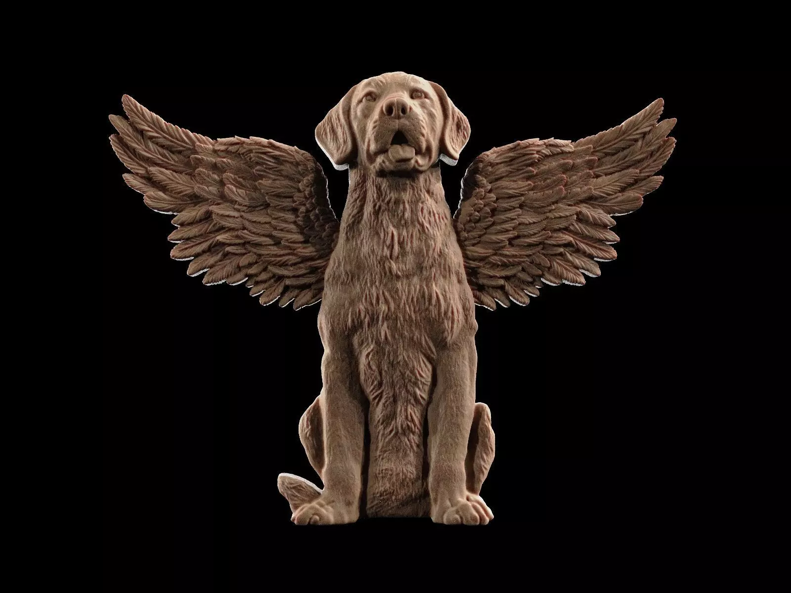 Winged Dog 3D print model_0