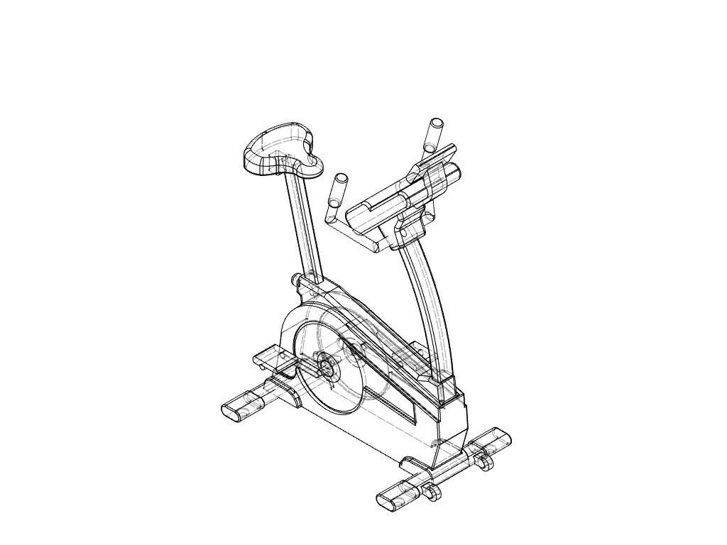stationary Bike 3d Model 3D model_1